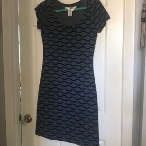 Blue and gray dress